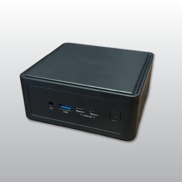 axelera.pro Mini PC with M2 Max Front Angle Image